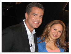 Shirley with iVillage Live host, Guy Yovan Shirley with iVillage Live host, Guy Yovan