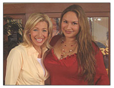Shirley and NBC’s iVillage Live host, Sissy Schaefer Shirley and NBC’s iVillage Live host, Sissy Schaefer